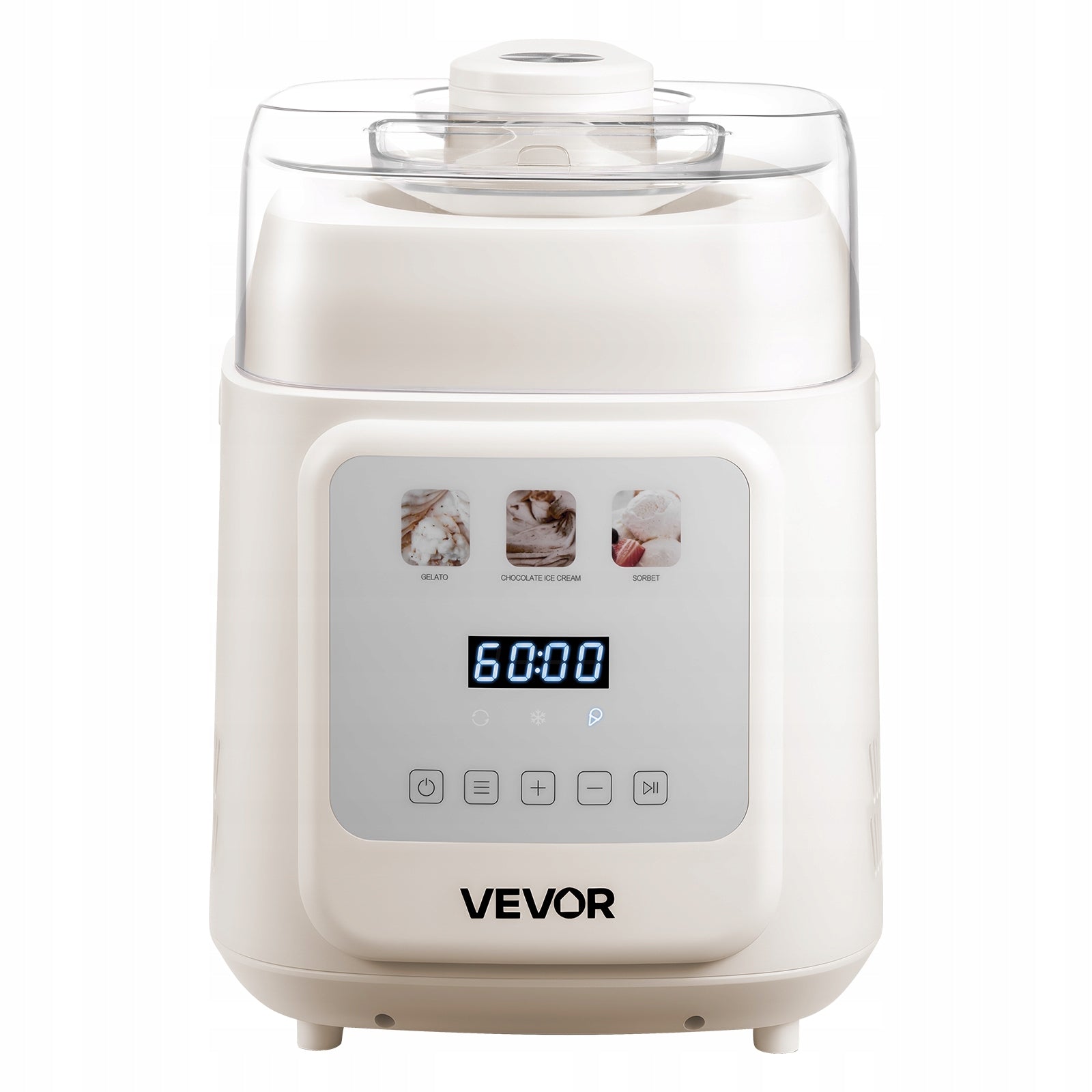 VEVOR Ice Cream Machine 0.94L Automatic 4in1 With Built-in Compressor