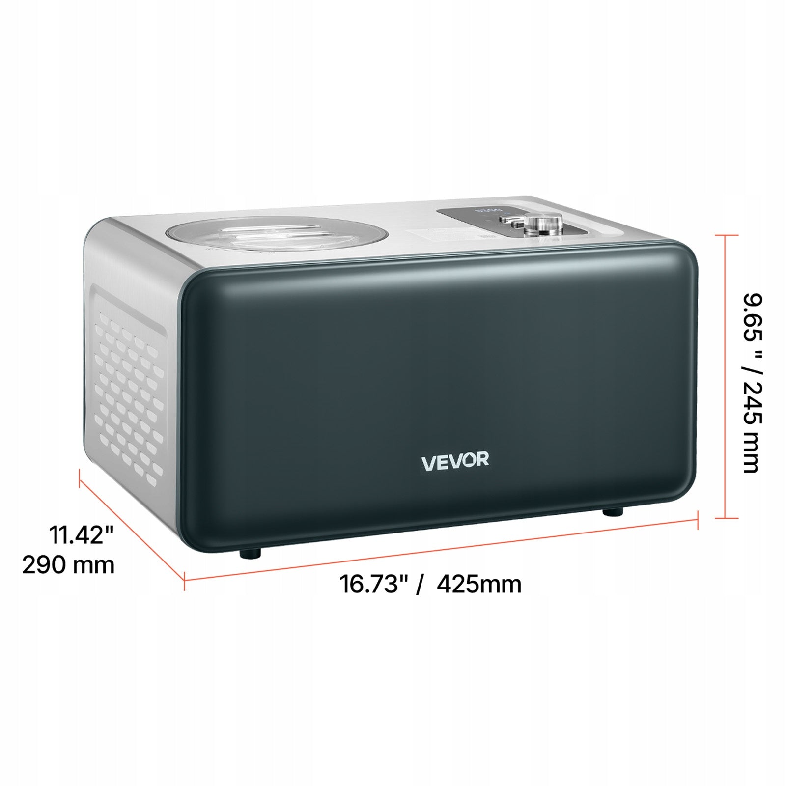 VEVOR Ice Cream Machine 1,5L 3 Smart Modes With Built-in Compressor Manufacturer code JYYSJSBQLJ15