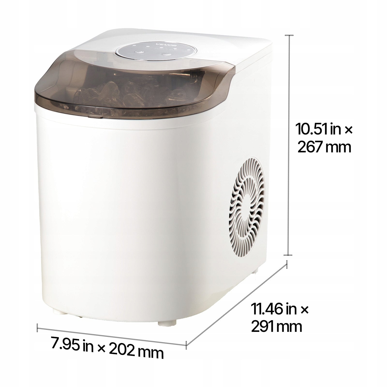 VEVOR Ice Maker 0.83L 11,8KG/Day Spherical Ice Cream For Home Kitchen Office Manufacturer code TMSZBJZDB26LUMWNQ0