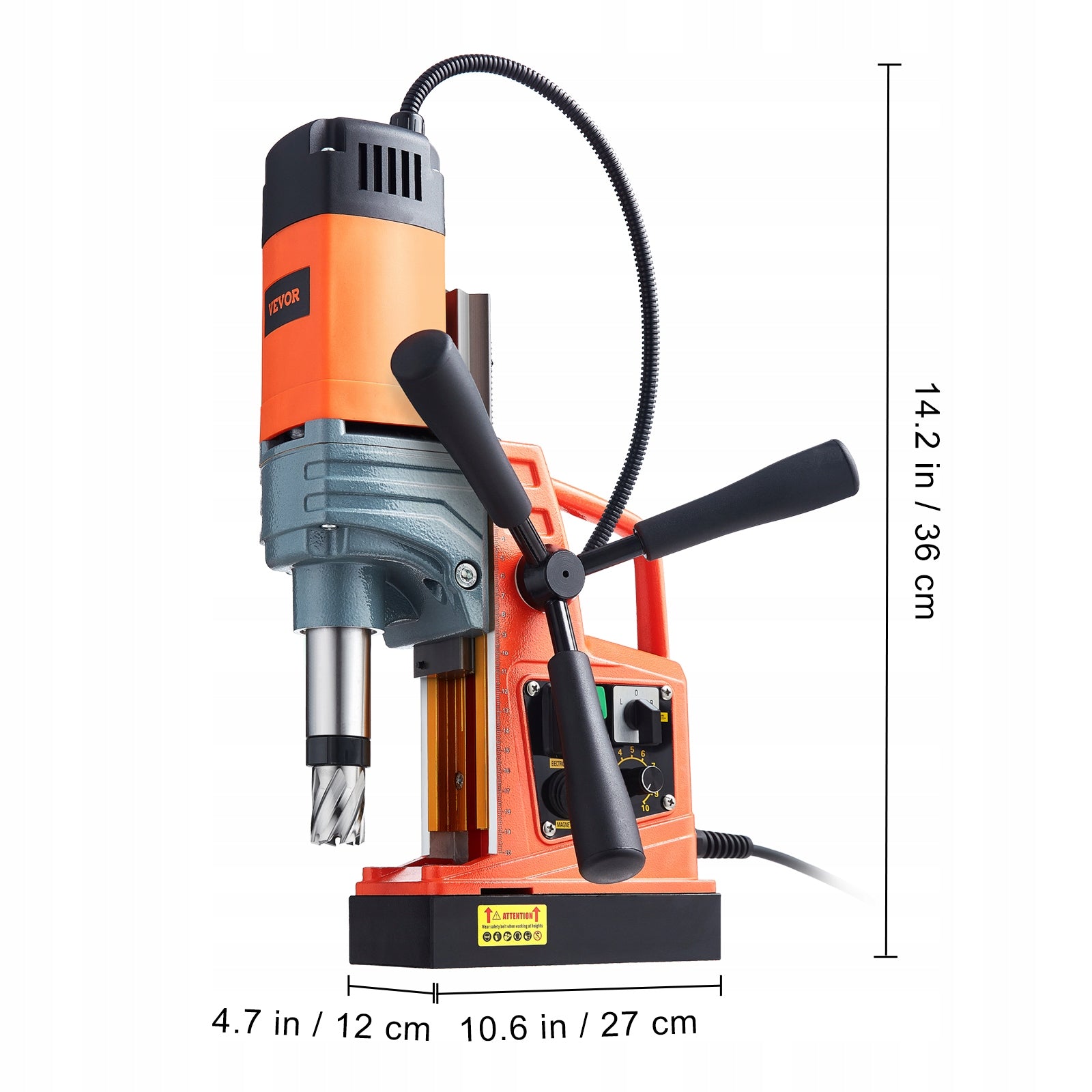 VEVOR MAGNETIC DRILL 1450W 12800N ELECTRIC PROFESSIONAL Packaging status original