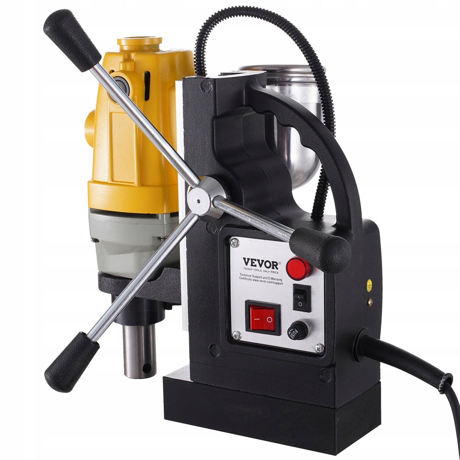 VEVOR Magnetic Drill 1100W 12000N 40MM With 6Pcs Chisel Drill Bits Brand Vevor
