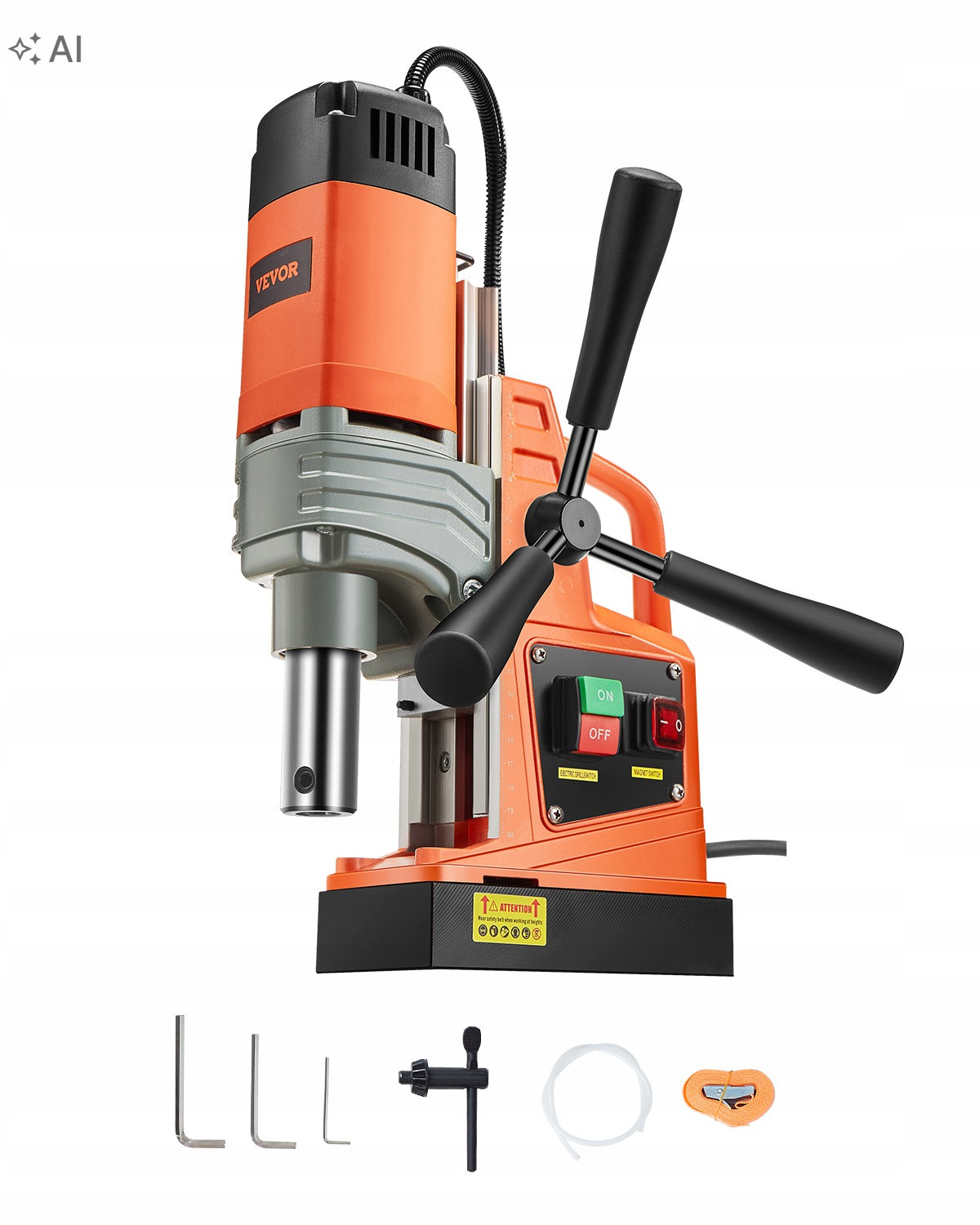 VEVOR Magnetic Drilling Machine 1300W 13000N 40MM For Ship and Bridge Construction