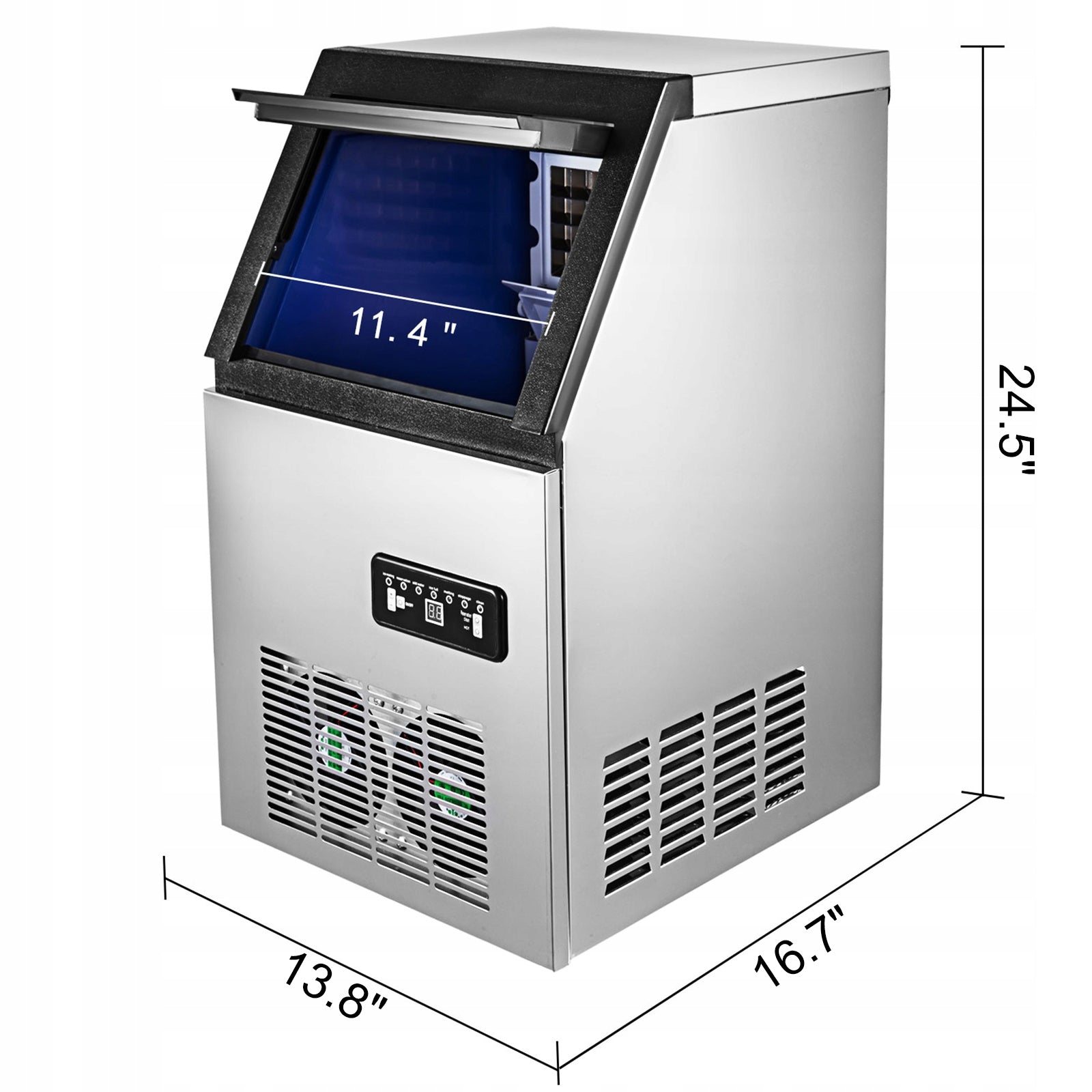 VEVOR Maszyna do Lodu 50KG Panel Sterowania LCD Brand Vevor
