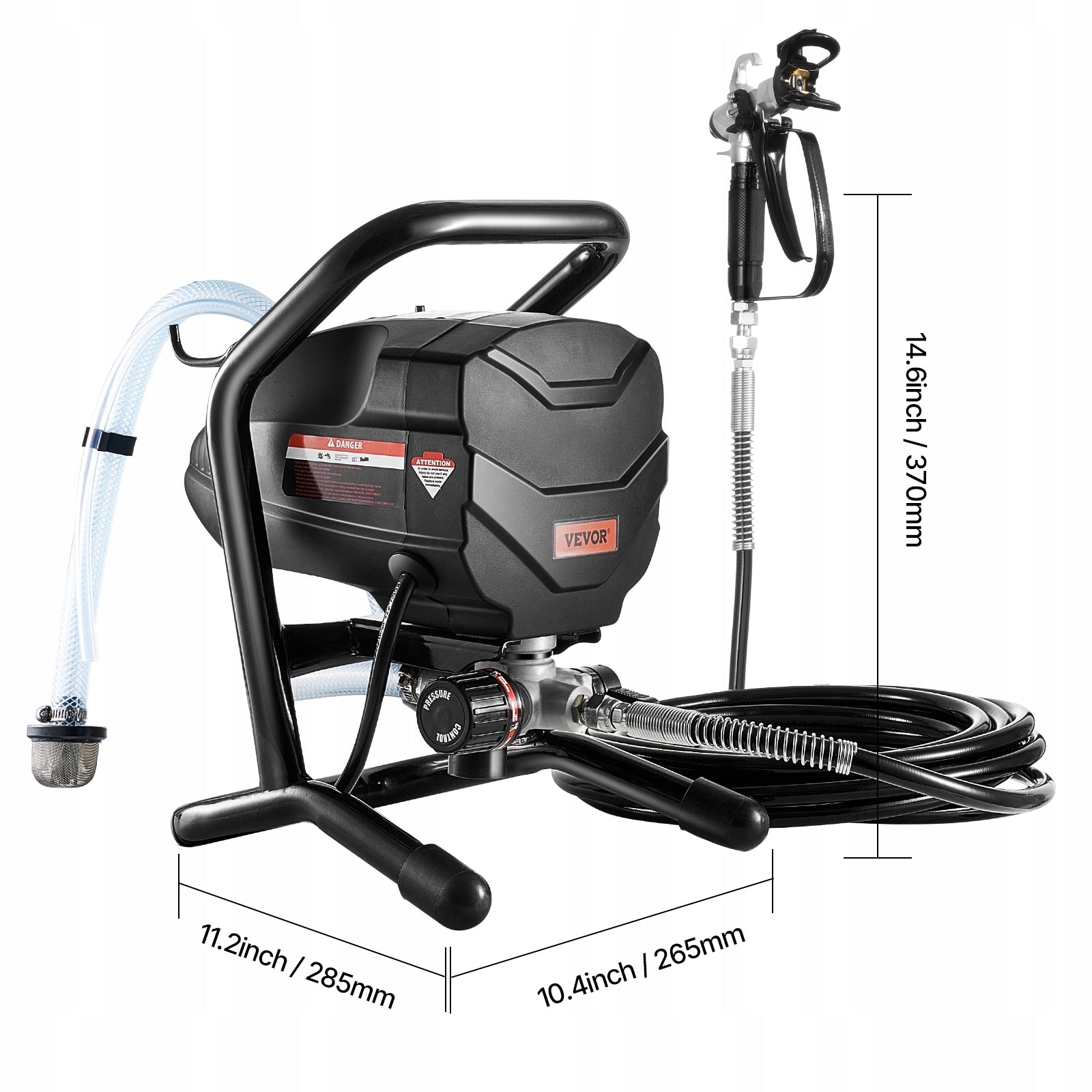VEVOR Paint Sprayer 650w 220v 0.24gpm Wall Painting Sprayer EAN (GTIN) 0840281547630