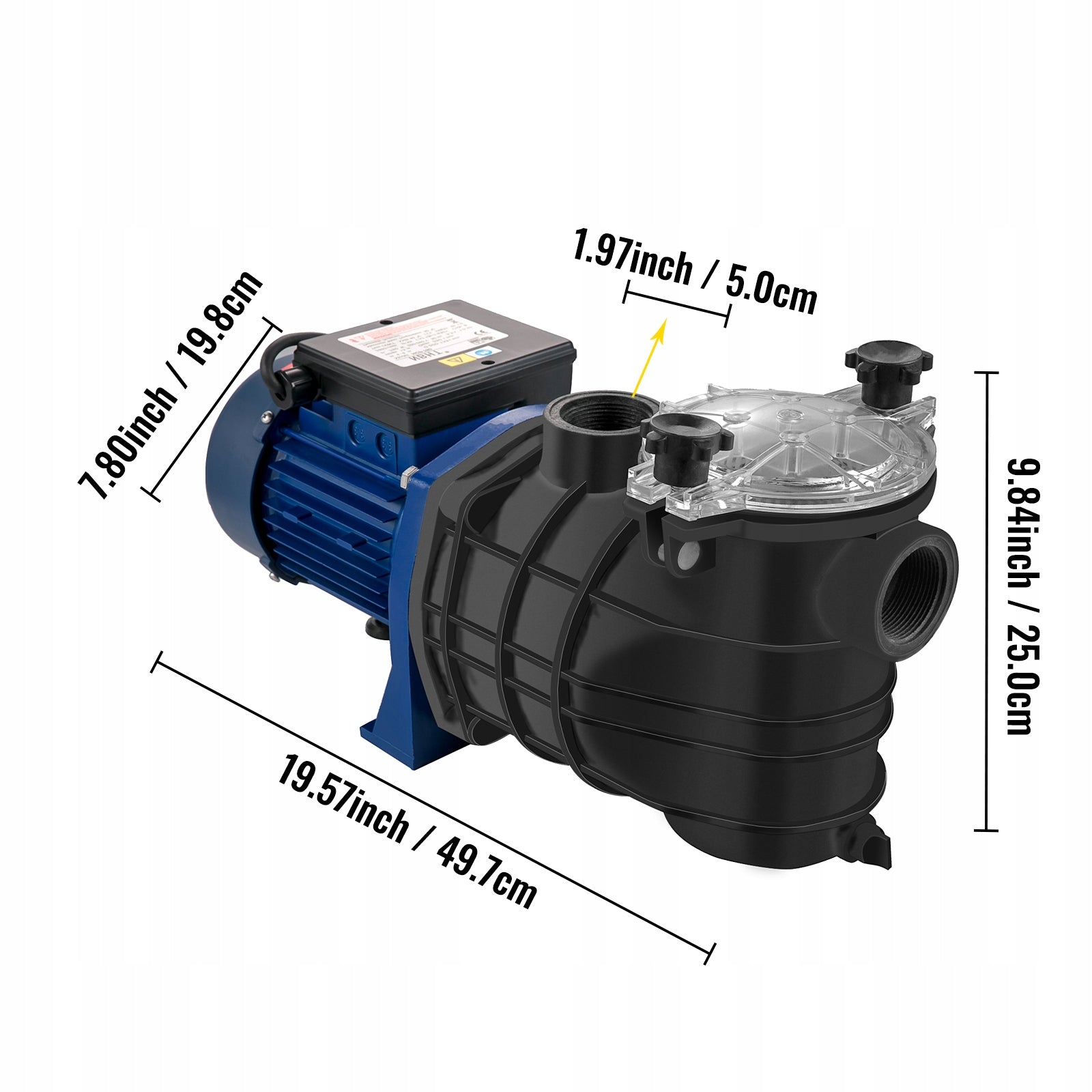VEVOR Pool Pump 750W 15000L/H Elevator 14,5M For Thermal Baths And SPA Manufacturer code XZGC500131616375750