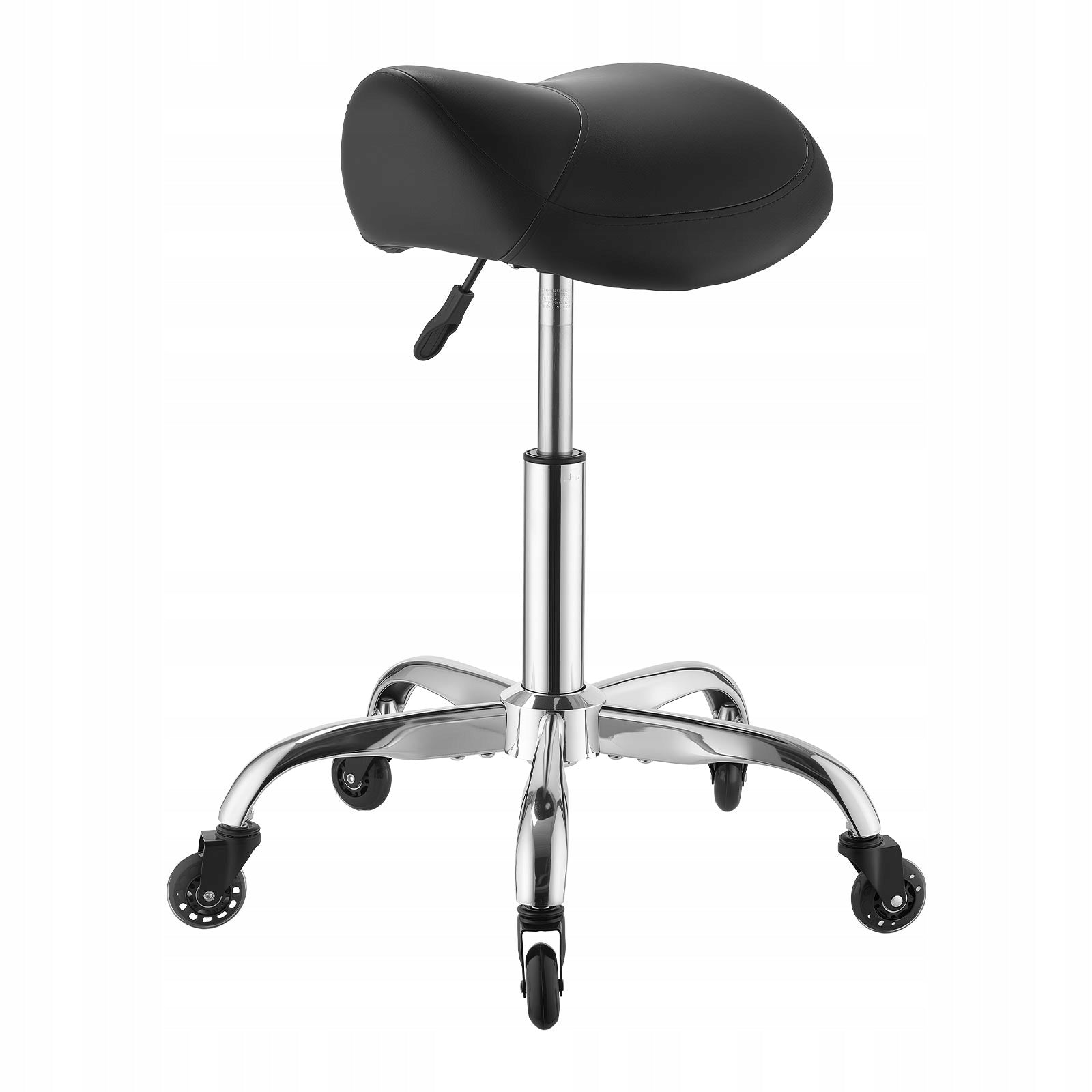 VEVOR Saddle Hoker Height Adjustable And Rotary With Quiet Wheels Black