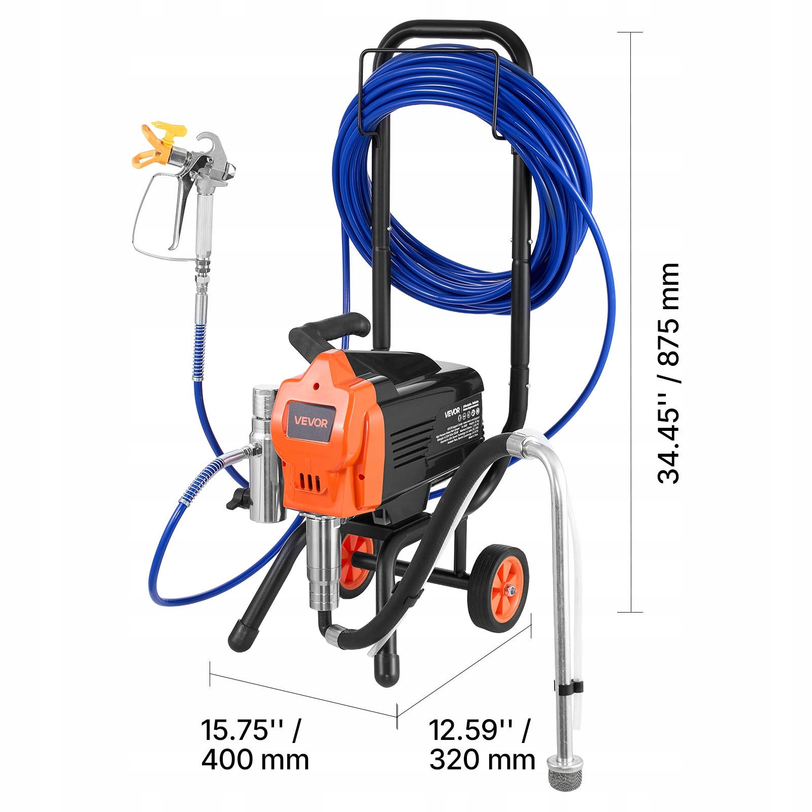 VEVOR Spray Gun 1500W Paint Spray Gun with Stand Brand Vevor
