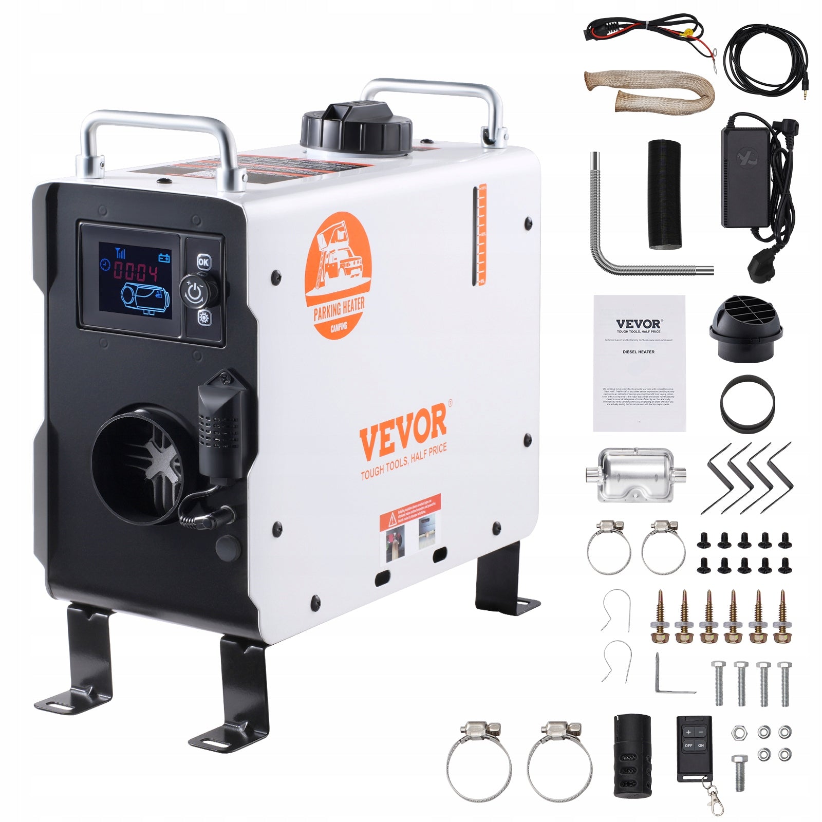 VEVOR Stop Heating Heater 2KW With Innovative Alarm System CO Brand Vevor