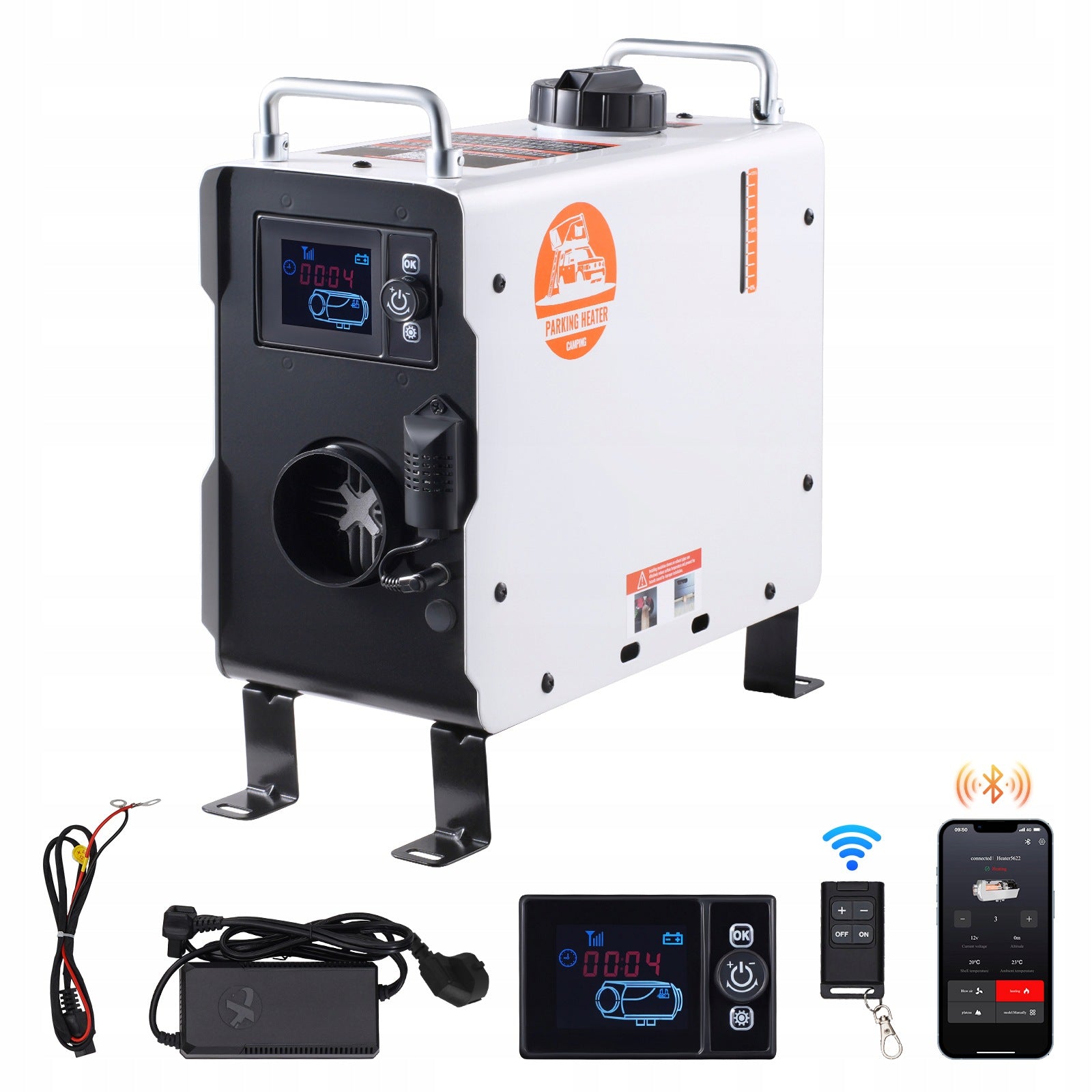 VEVOR Stop Heating Heater 2KW With Innovative Alarm System CO
