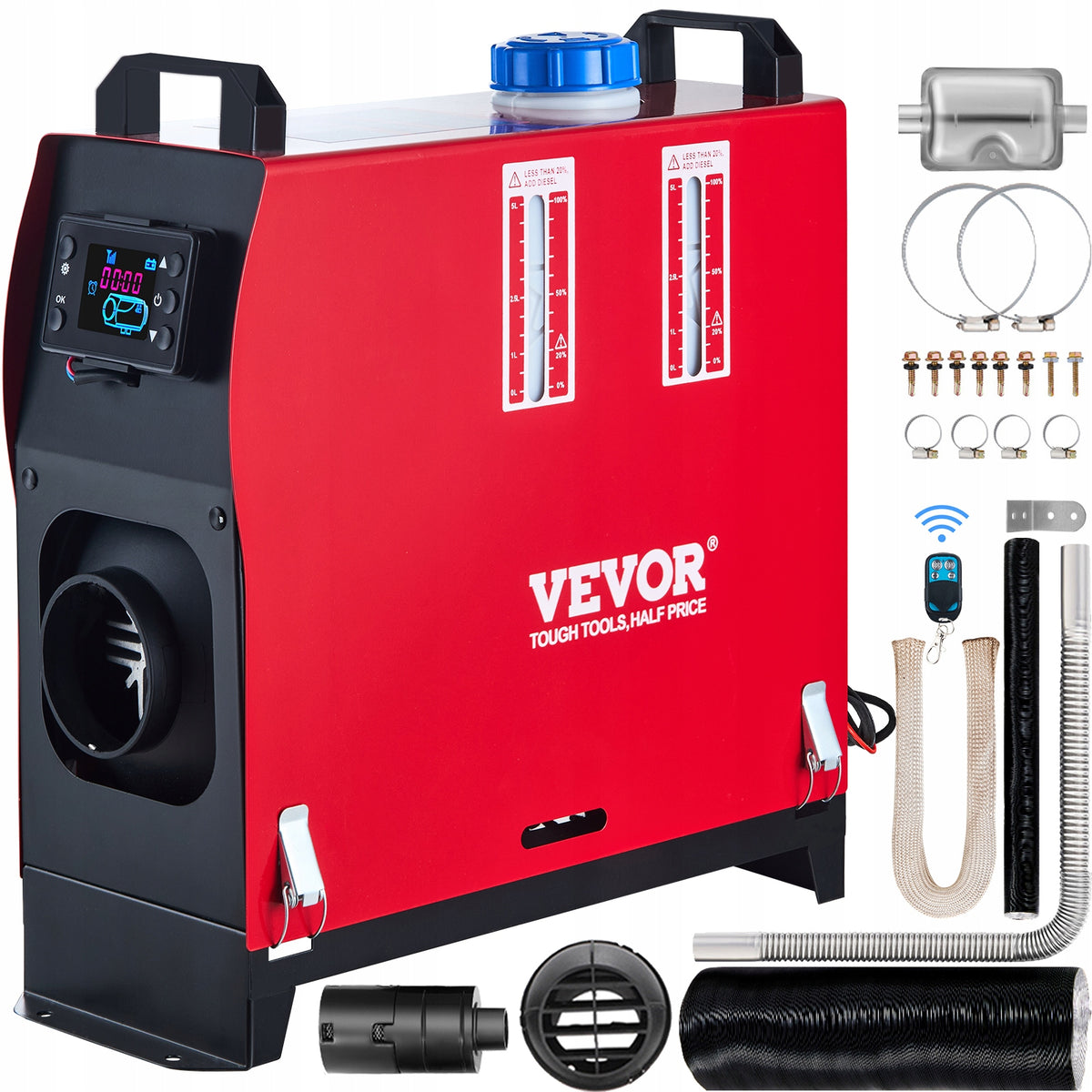 VEVOR Stop Heating Heater 8KW Low Noise With Remote Control