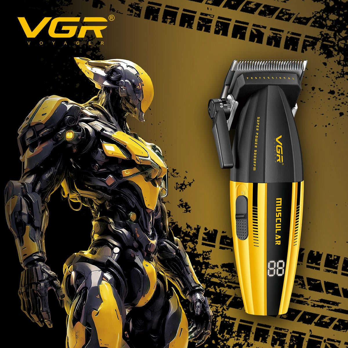 VGR V-285 Muscular C1 Hair Clipper 9000RPM Manufacturer code 6973224082852
