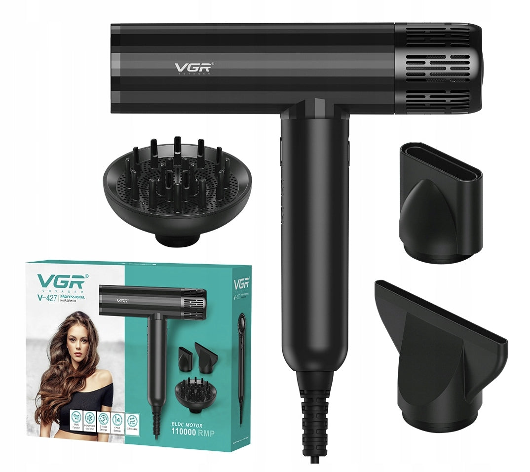 VGR V-427 Professional Hairdryer 110.000rpm TOP!!
