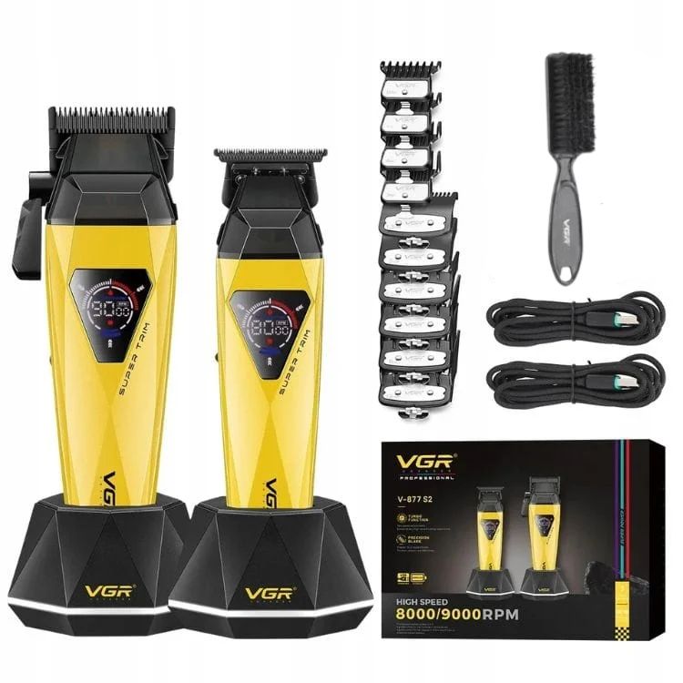VGR WIRELESS HAIRDRESSING KIT 2in1 CLIPPER + TRIMMER