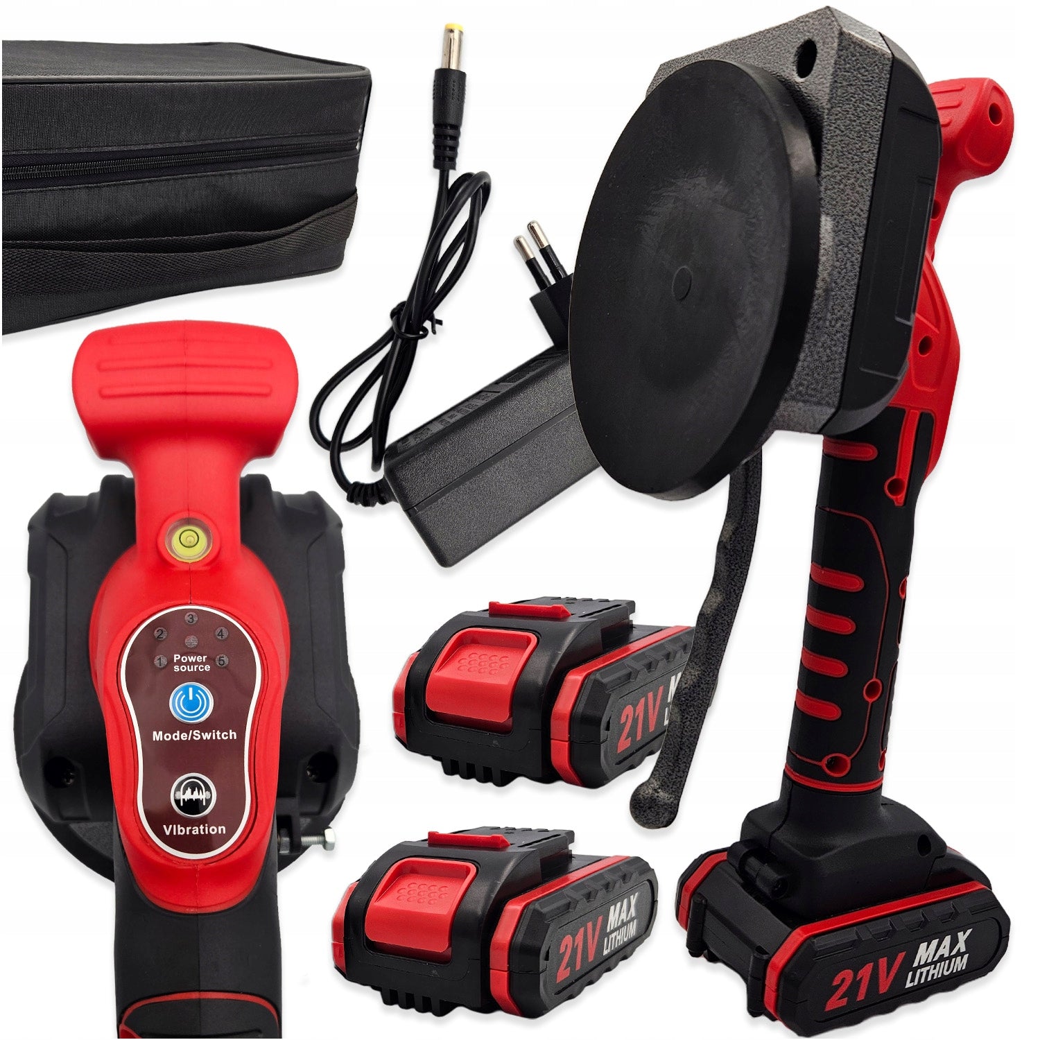 VIBRATING GLAZE TILE SUCTION CUP LEVELING VIBRATOR 2xAKU STRONG 21V Packaging status original