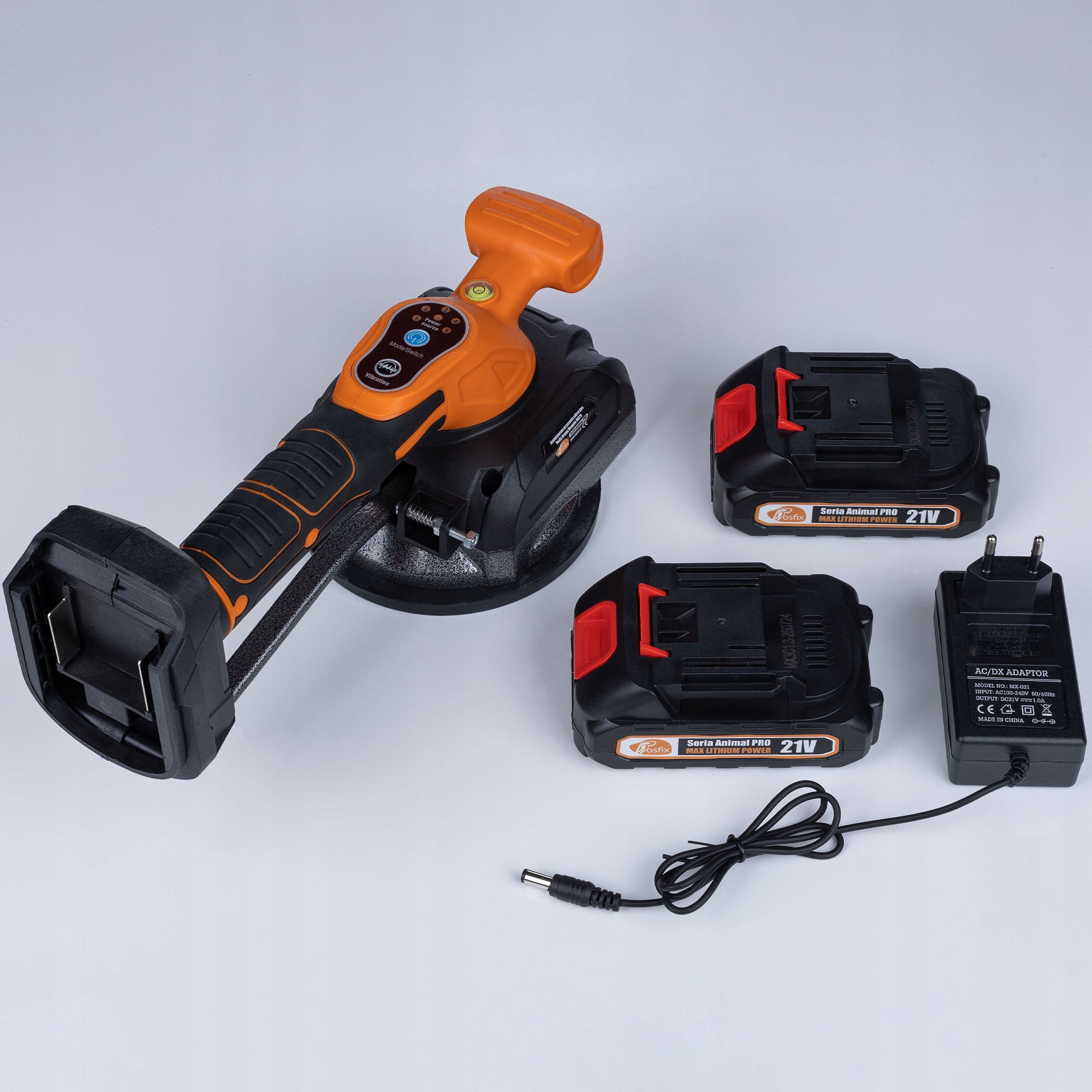 VIBRATING SUCTION CUP VIBRATING VIBRATOR FOR CORDLESS TILES 2xAKU SET Packaging status original