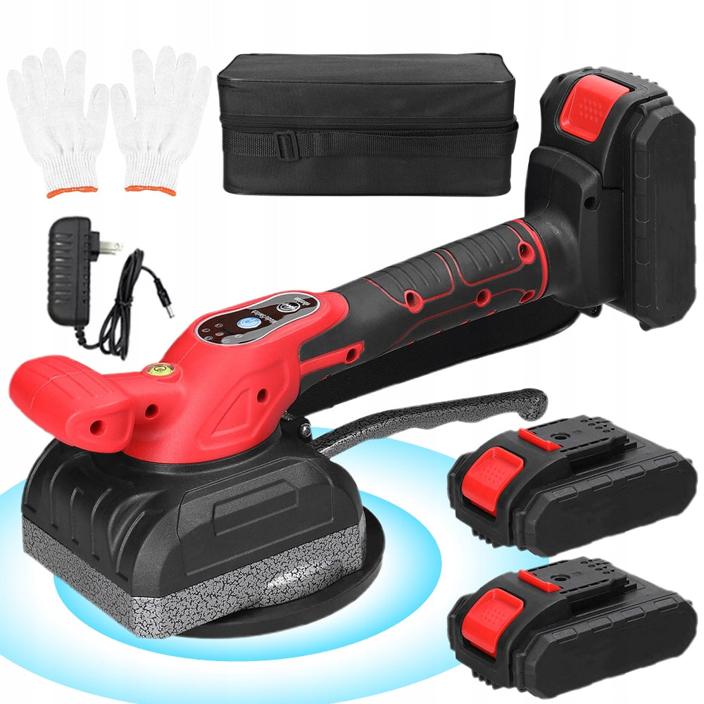VIBRATING TILE SUCTION CUP PRO 21V 2x AKU TILE VIBRATOR + SUITCASE