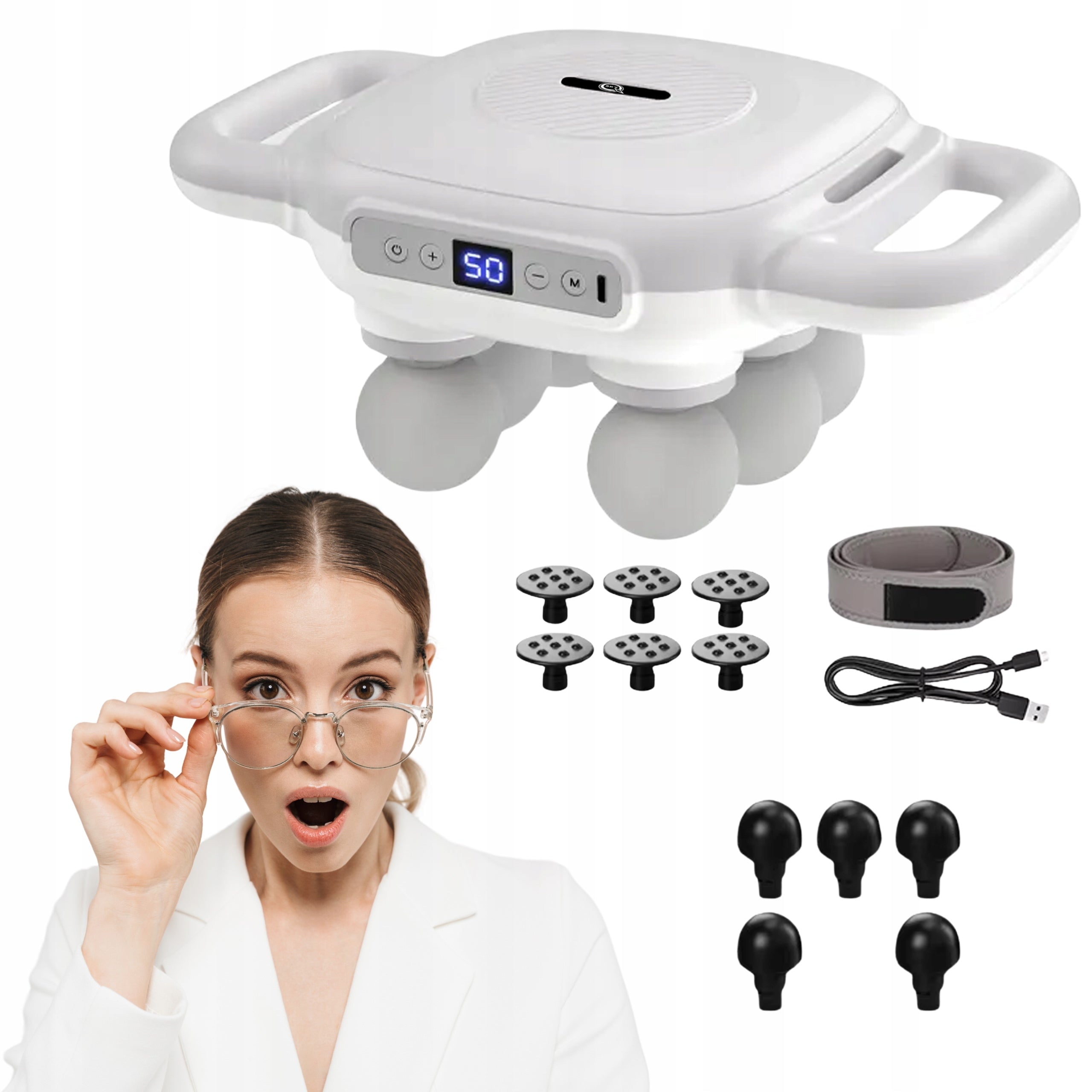 VIBRATION MASSAGER FOR THE BODY UP TO 6 HEADS SLIMMING CELLULITE INTENSE