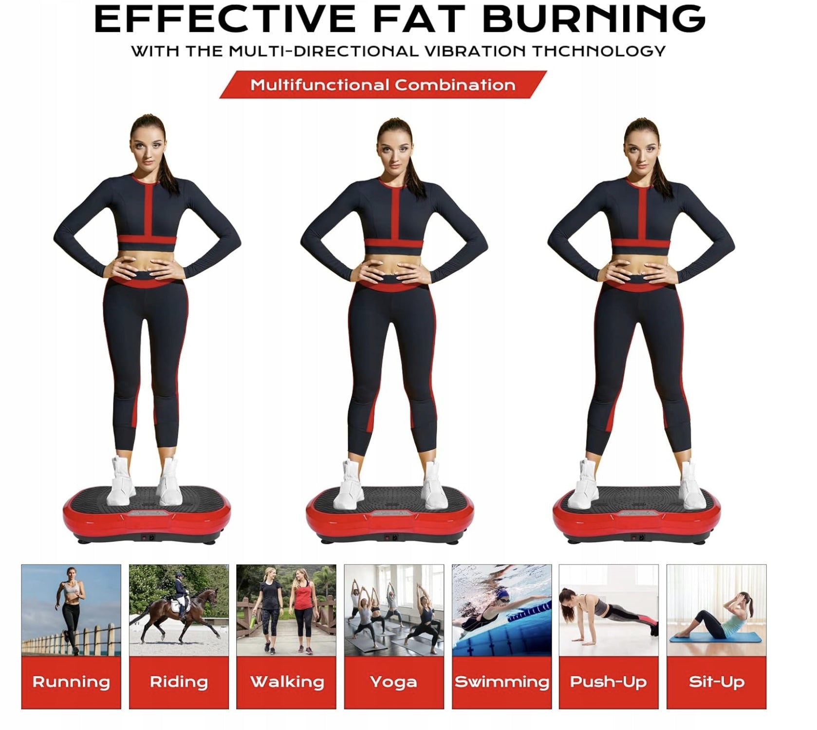 VIBRATION PLATE | PLATFORM | 120 DEGREES | 10 PROGRAMS | UP TO 180 KG Medical device no