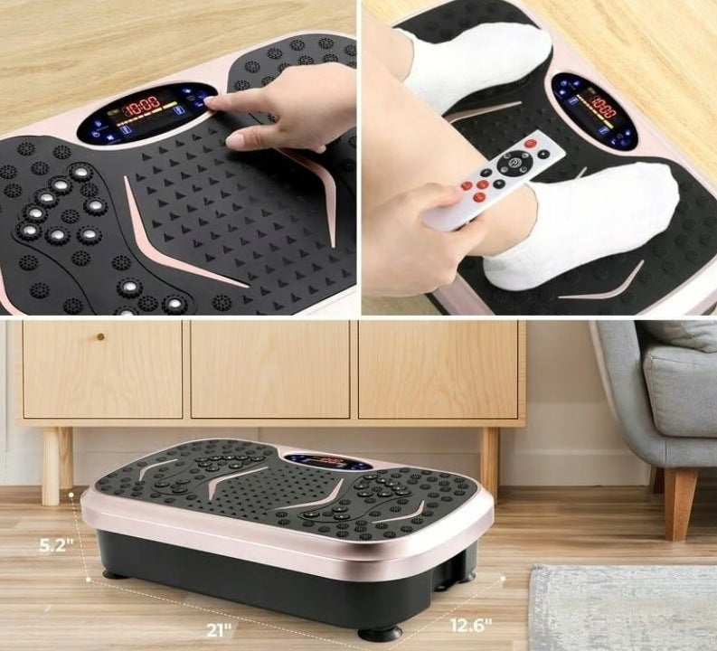 VIBRATION PLATFORM FOR MASSAGE EXERCISES 99 LEVELS LED REMOTE CONTROL 120 KG Brand no brand