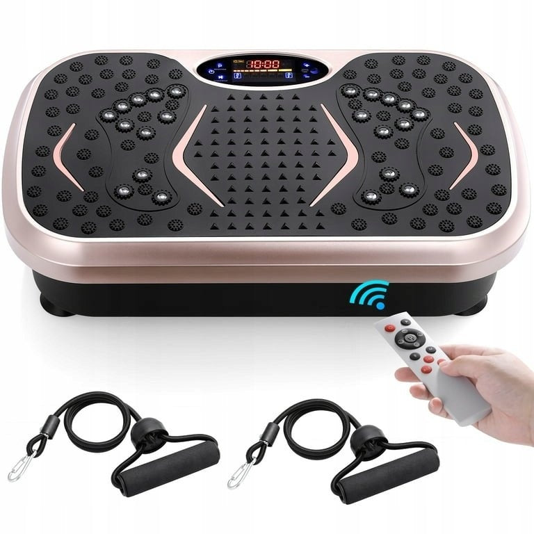 VIBRATION PLATFORM FOR MASSAGE EXERCISES 99 LEVELS LED REMOTE CONTROL 120 KG