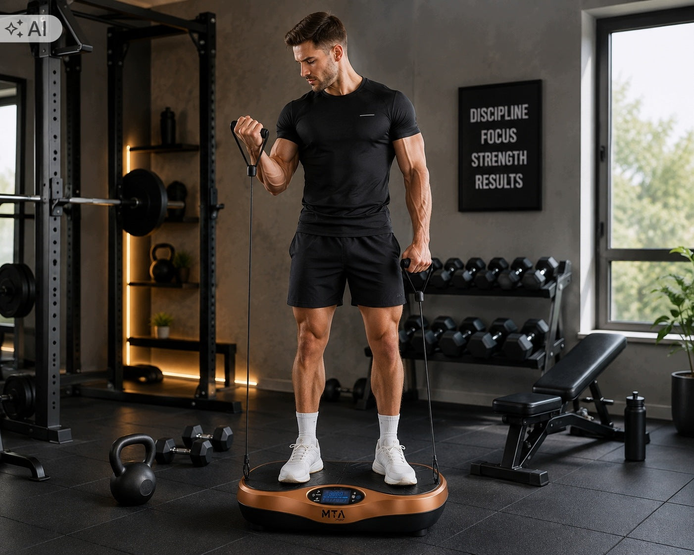 VIBRATION PLATFORM FULL BODY TRAINING ANTI-CELLULITE VIBRATING MASSAGER Packaging status original