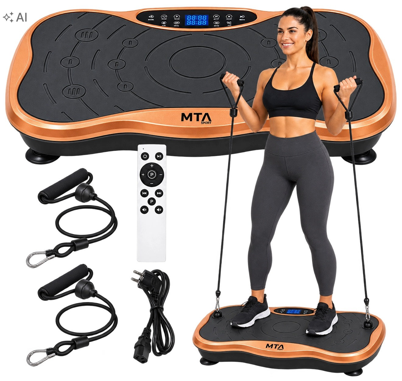VIBRATION PLATFORM FULL BODY TRAINING ANTI-CELLULITE VIBRATING MASSAGER