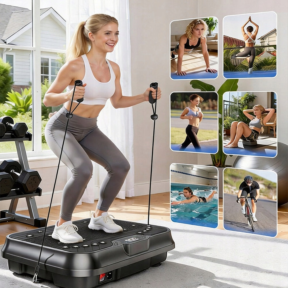 VIBRATION PLATFORM MAT WITH MULTI-LEVEL PROGRAMS FOR HOME AND OFFICE Packaging status original