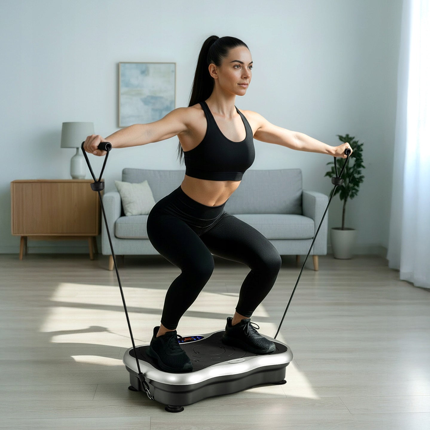 VIBRATION PLATFORM TRAINING VIBRATING MASSAGER WITH BLUETOOTH REMOTE CONTROL 200W Medical device no