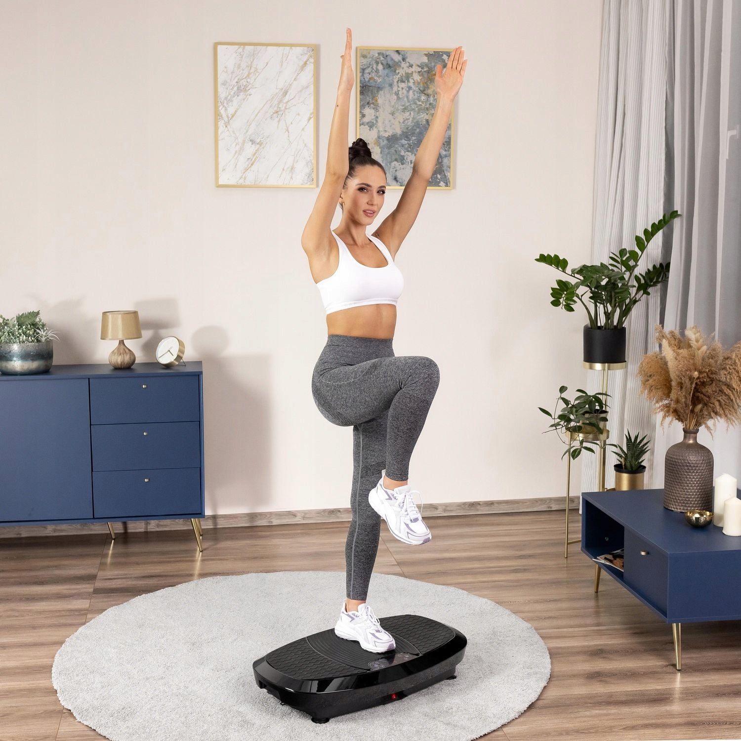 VIBRATION PLATFORM VIBRATING 3D FITNESS MASSAGER WITH LINKS XP750 GYMTEK Brand Gymtek
