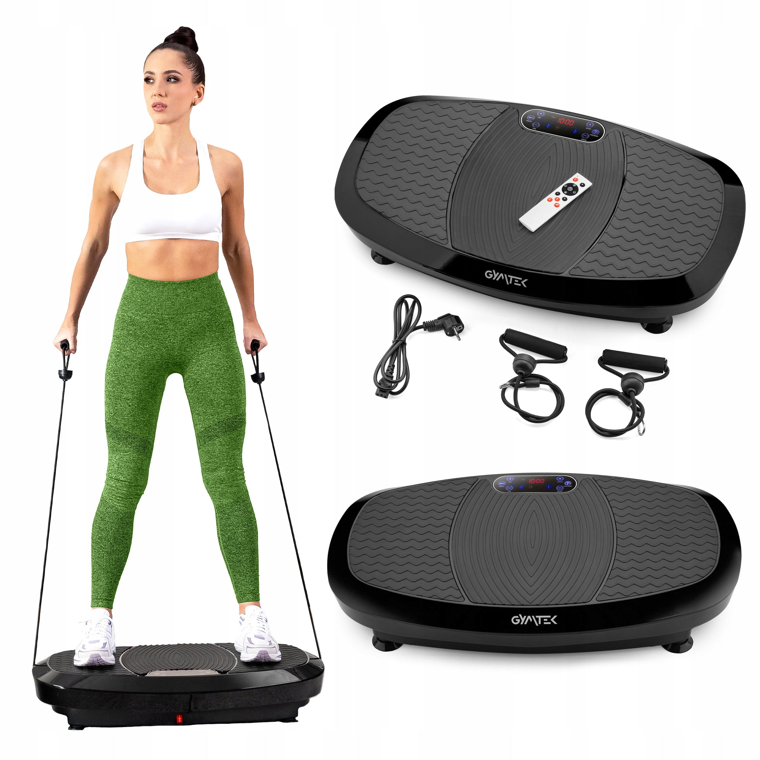 VIBRATION PLATFORM VIBRATING 3D FITNESS MASSAGER WITH LINKS XP750 GYMTEK