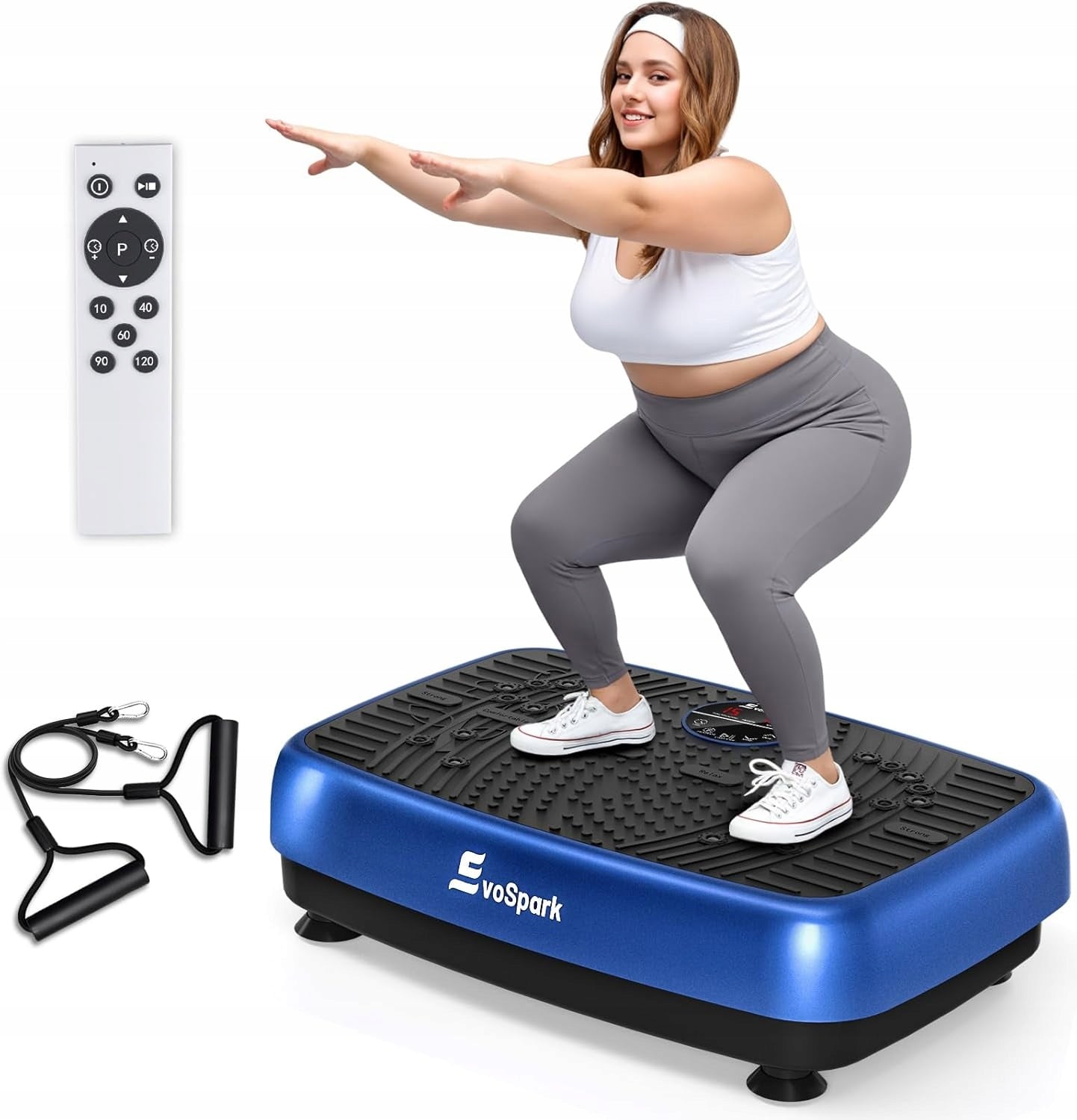 VIBRATION PLATFORM VIBRATING TRAINING MASSAGER WITH DOUBLE MOTOR
