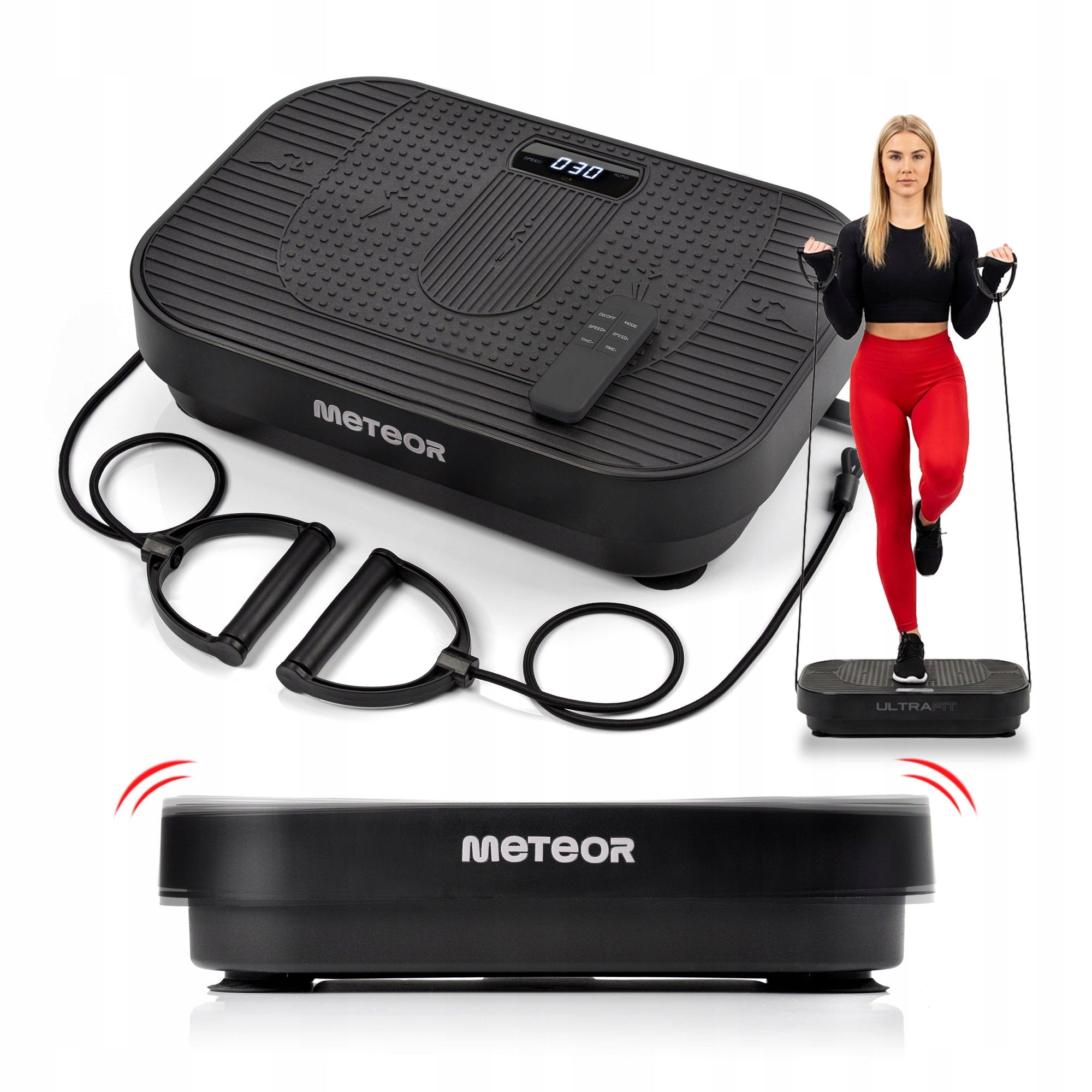 VIBRATION PLATFORM VIBRATING TRAINING MASSAGER WITH REMOTE CONTROL METEOR up to160kg