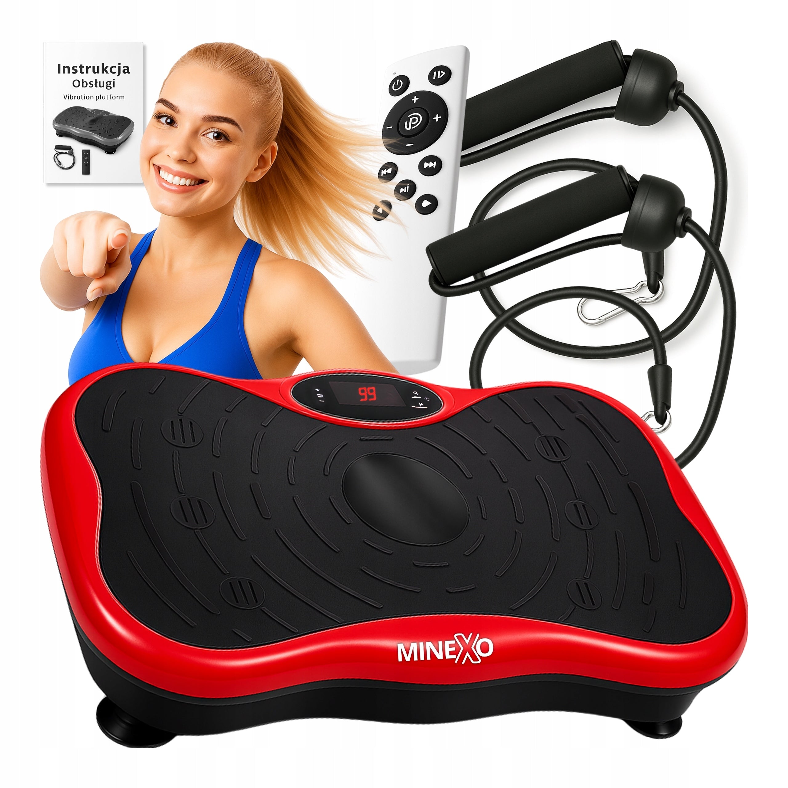 VIBRATION PLATFORM Vibro Slim MODELS THE ABDOMEN OF THE THIGH BUTTOCKS AND THE WHOLE BODY