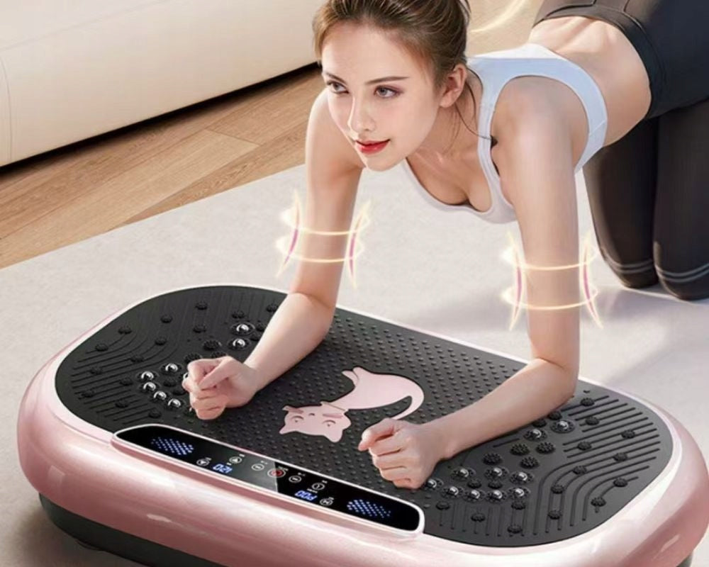 VIBRATION PLATFORM WITH EXPANDERS Massager Full Body Training BLUETOOTH Medical device no