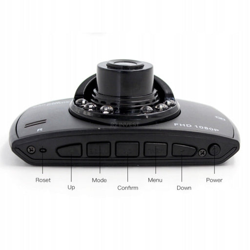 VIDEO DRIVING RECORDER CAMERA CAR CAMERA FULL HD 1080p LED Recording quality Full HD (1920 x 1080)