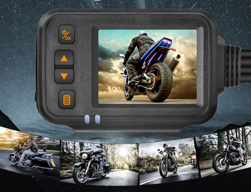 VIDEO DVR RECORDER MOTORCYCLE 2x FULLHD CAMERA 1080p 2″ REMOTE CONTROL Manufacturer code Wideorejestrator 2″ 1080P+720P MT30 V1