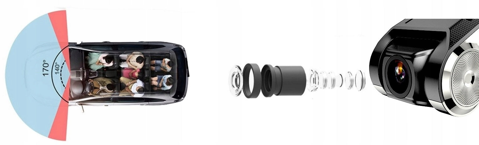 VIDEO RECORDER CAMERA ANDROID FULL HD DVR ADAS IMPROVED Memory card included none