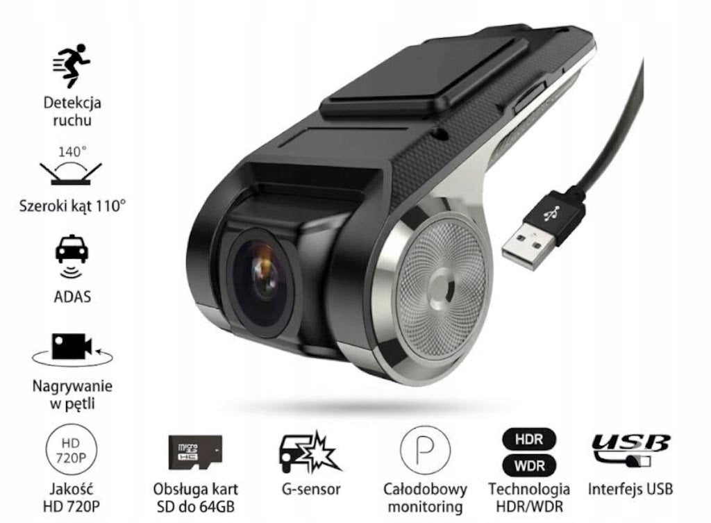 VIDEO RECORDER CAMERA ANDROID HD DVR ADAS IMPROVED Manufacturer code 8851