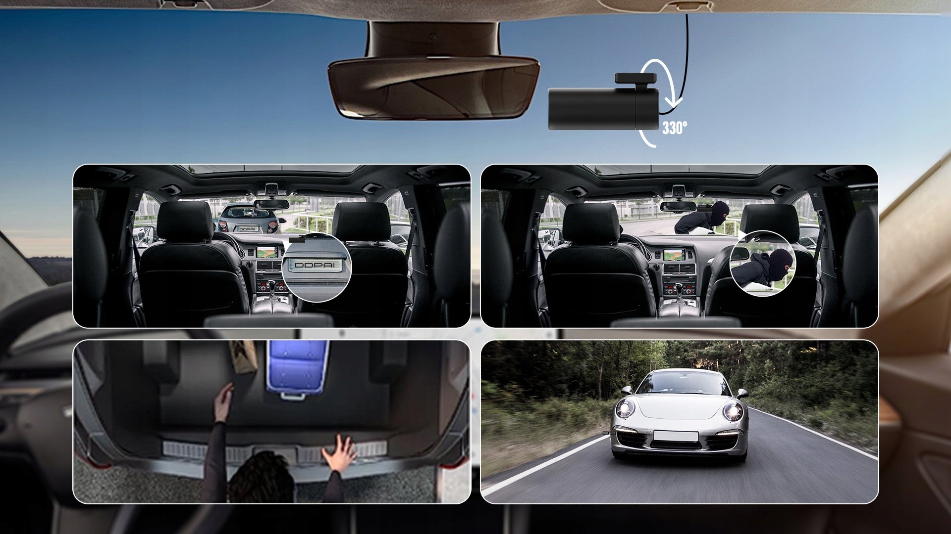 VIDEO RECORDER DDPAI CAR CAMERA MINI Pro 1296P 140° WiFi WITH APP Recording quality Full HD (1920 x 1080)