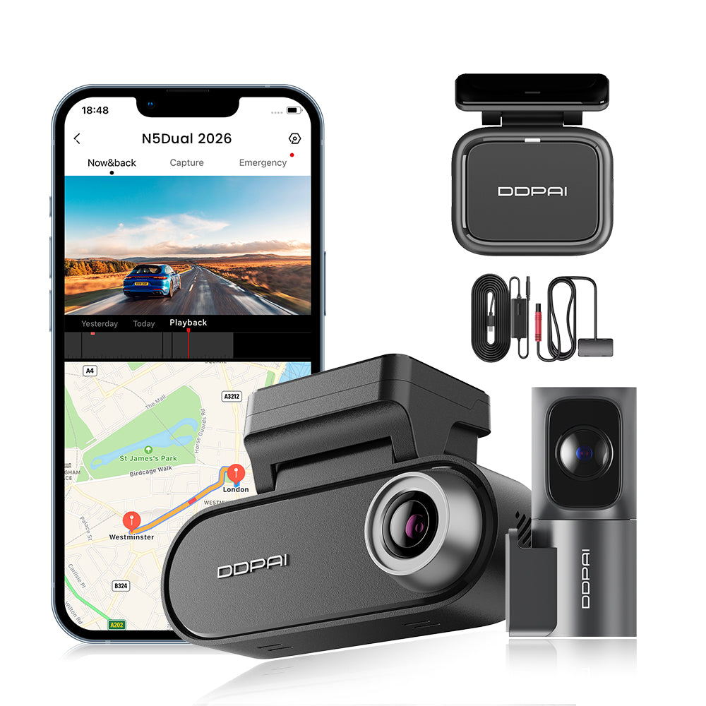 VIDEO RECORDER DDPAI N5 Dual 2026 DASH CAM 4K HDR+ REAR +RADAR
