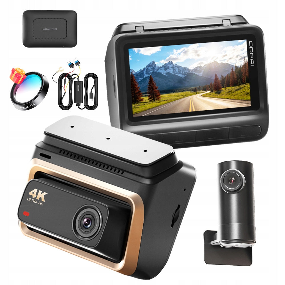 VIDEO RECORDER DDPAI Z60 Pro CAMERA 4K HDR GPS + REAR + 4G MODULE SET