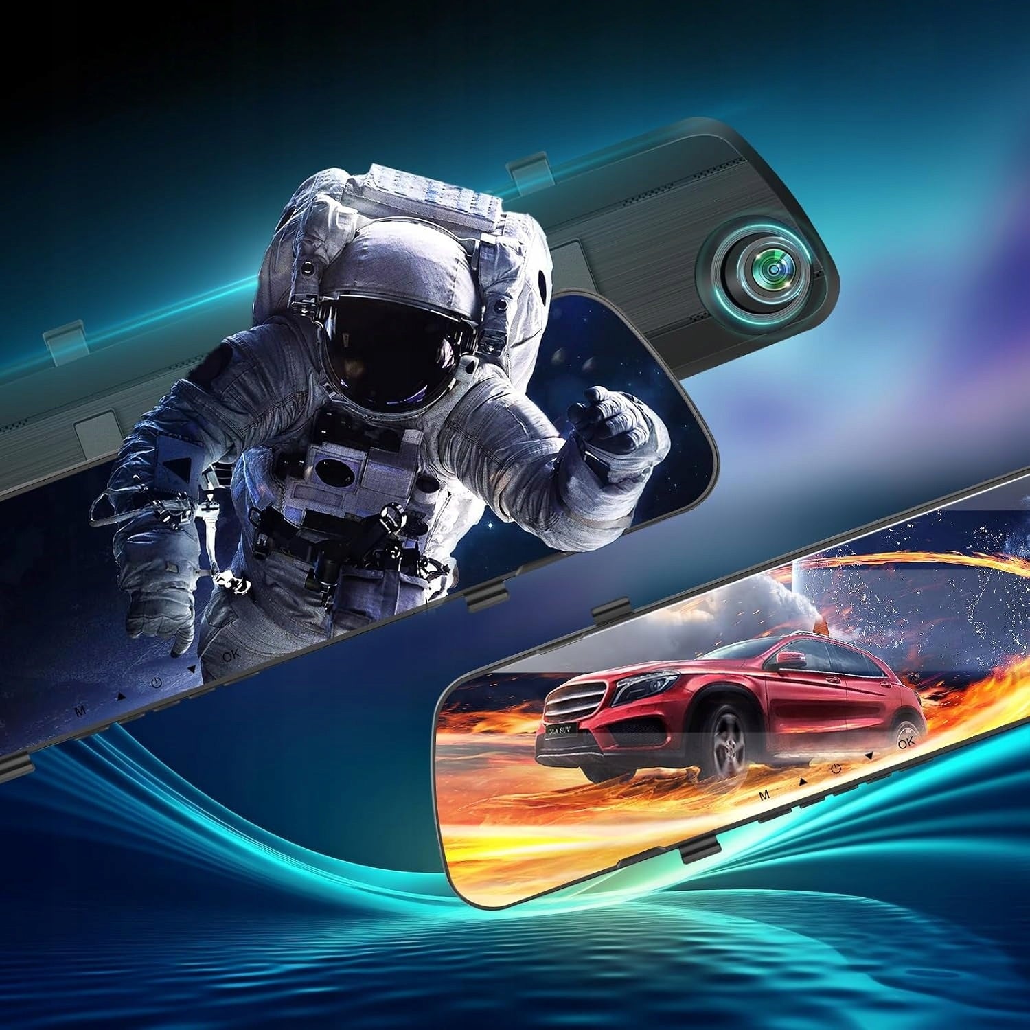 VIDEO RECORDER IN MIRROR CAR CAMERA REVERSING DRIVING RECORDER Manufacturer code REJESTRATOR JAZDY Z KAMERĄ COFANIA LTC