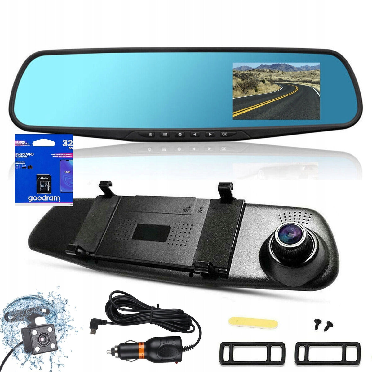 VIDEO RECORDER MIRROR REAR VIEW CAR CAMERA FULL HD 32GB