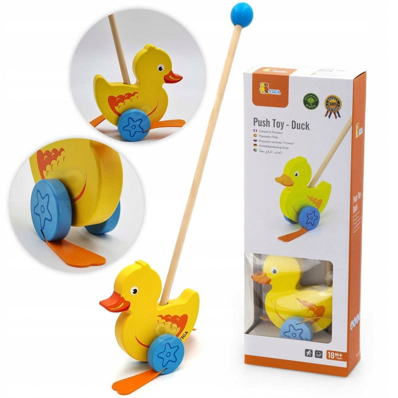VIGA HEN ON POLE WOODEN PUSHER COMPANION WALKS FOR GIFT