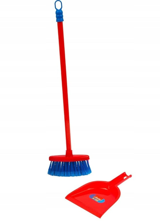 VILEDA FOR KIDS CLEANING KIT FOR CHILDREN BROOM WITH DUSTPAN