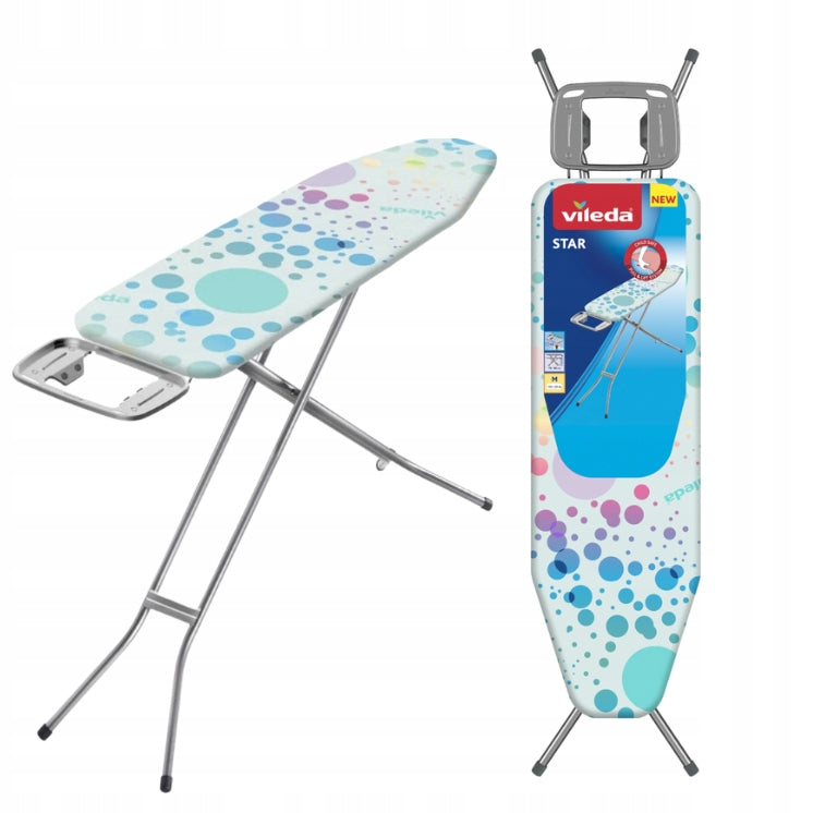 VILEDA STAR IRONING BOARD – LIGHT, STABLE, ADJUSTABLE