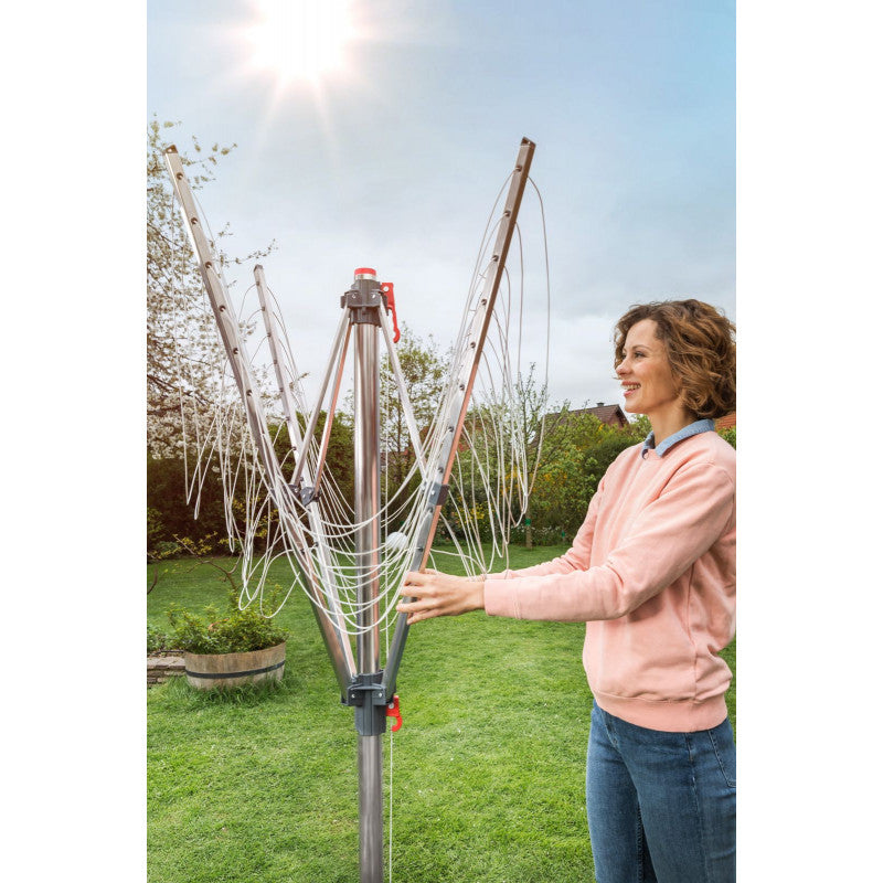 VILEDA Sunshine Premium Garden Dryer 40m Rotating Adjustable External Kind Portable
