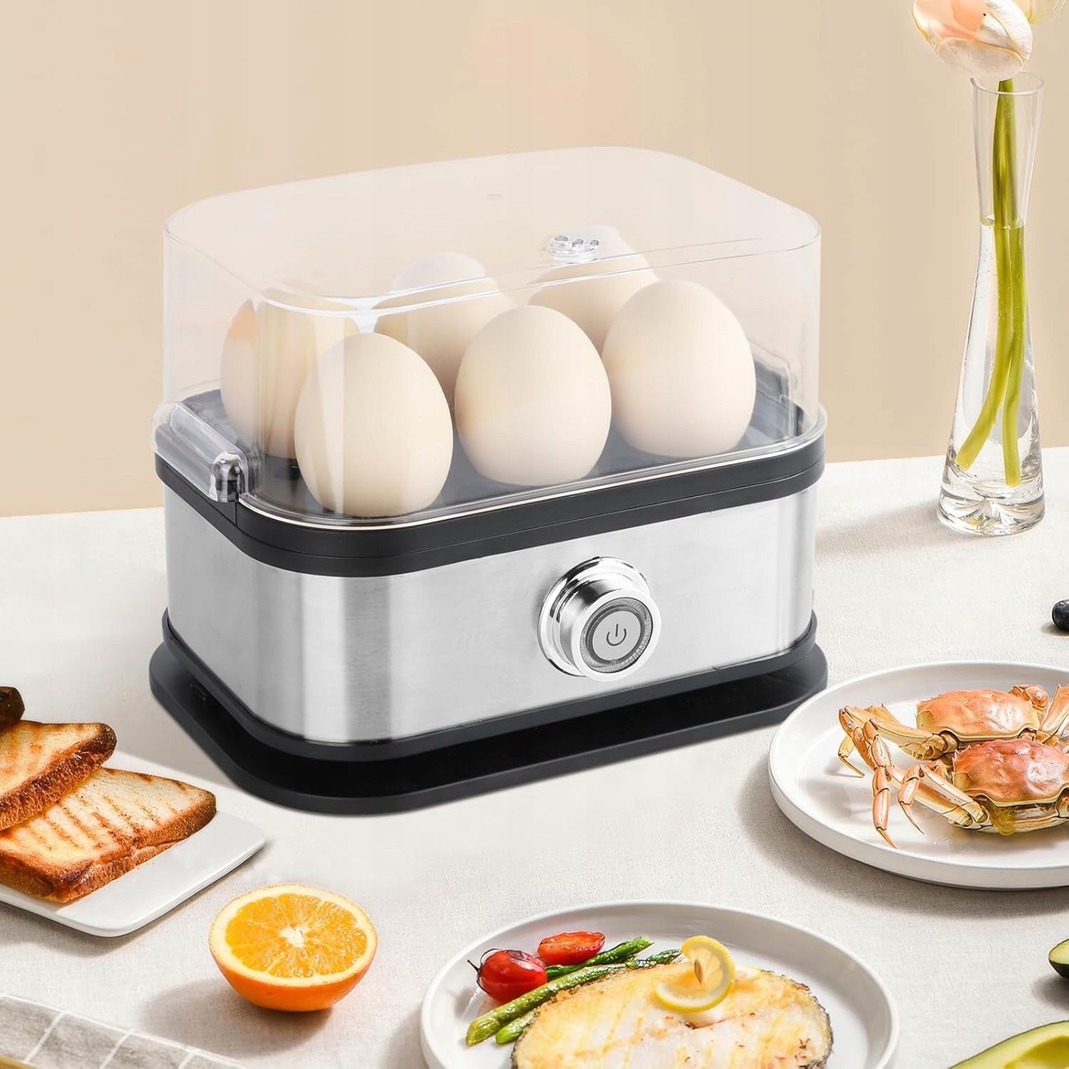 VINATO – egg cooker for up to 6 eggs Brand no brand