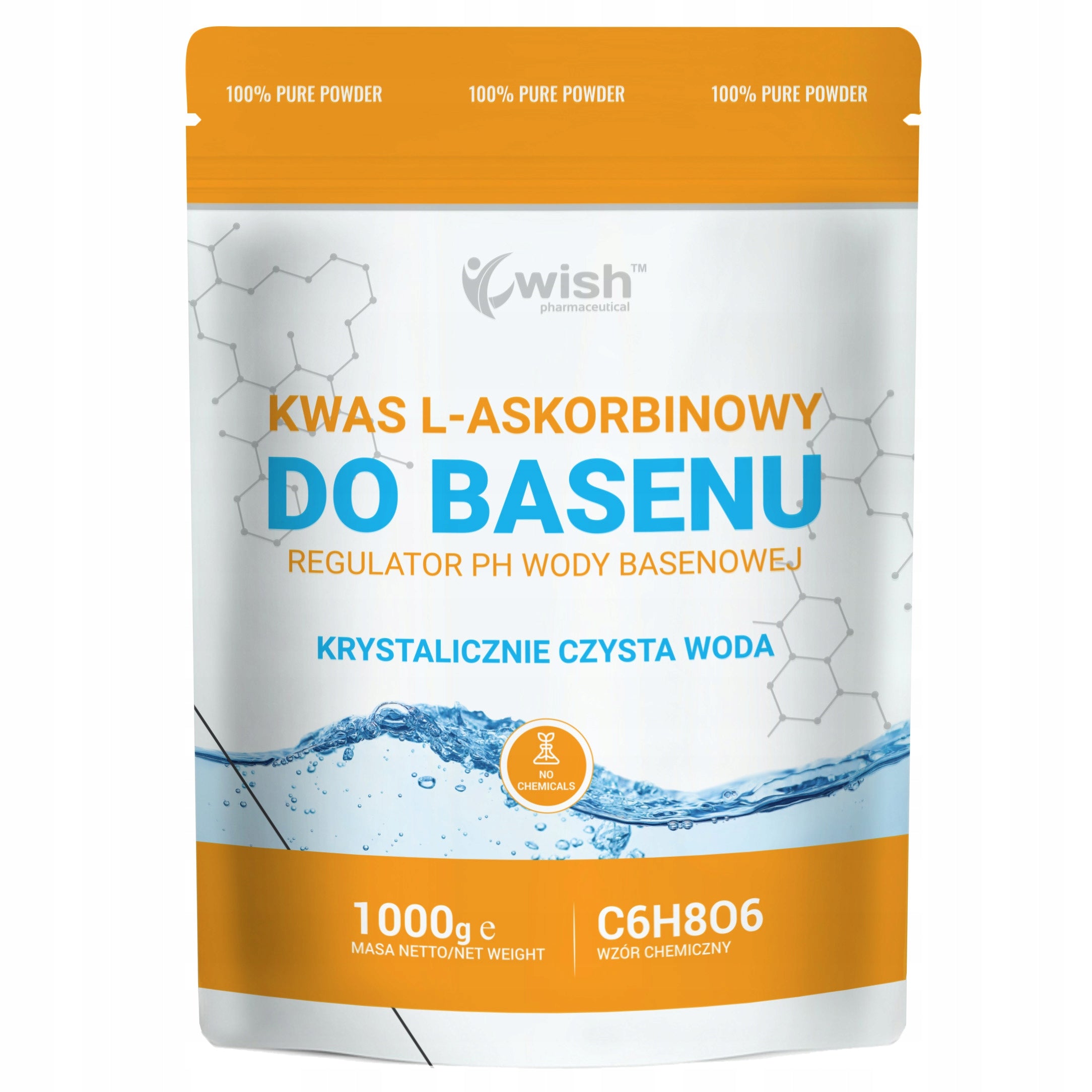 VITAMIN C L-ASCORBIC acid for swimming pool and jacuzzi 1kg CLEAN WATER POOL