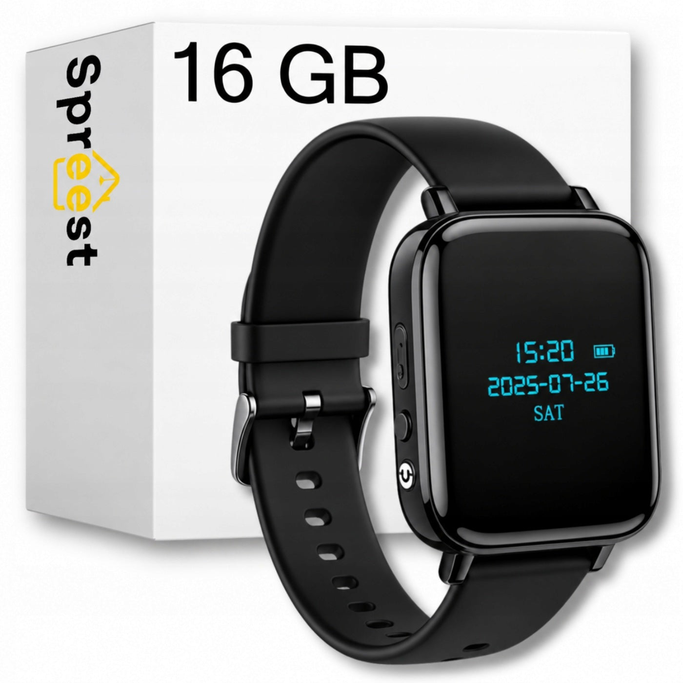 VOICE RECORDER IN WATCH SPY MINI DIGITAL EAVESDROPPING SMALL 16GB HIDDEN SMART